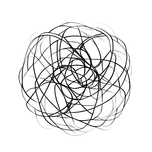 An Intricate Minimalist Design Of A Flower Intertwined With A Dna Double Helix