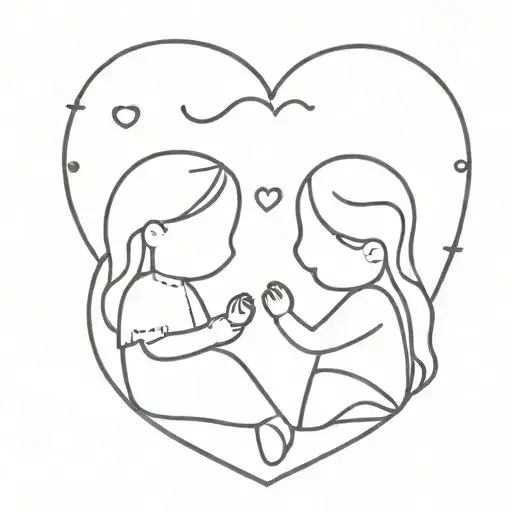 Mother And Daughter Cute