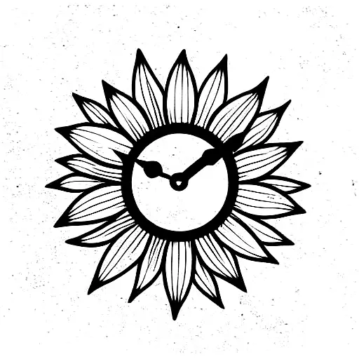 Sunflower Daughter Clock
