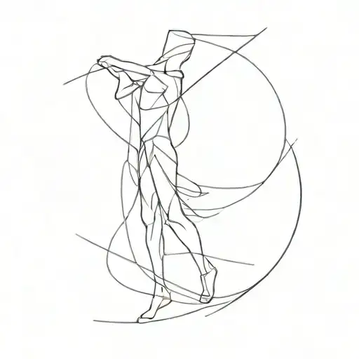 Abstract Freedom Standing