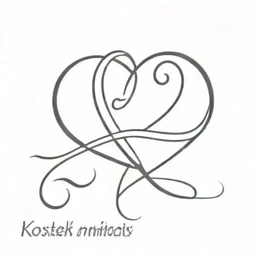 Heart And Infinity Symbol With Name Kostek