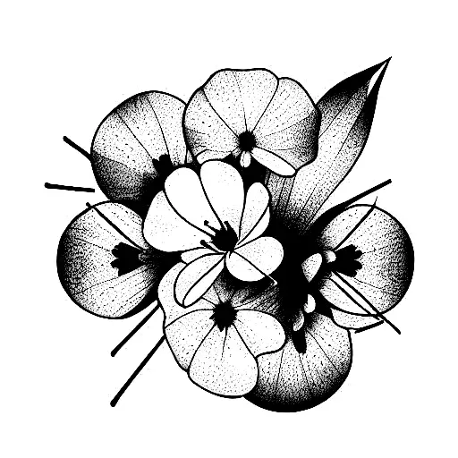 May June And August Birth Flower Bouquet