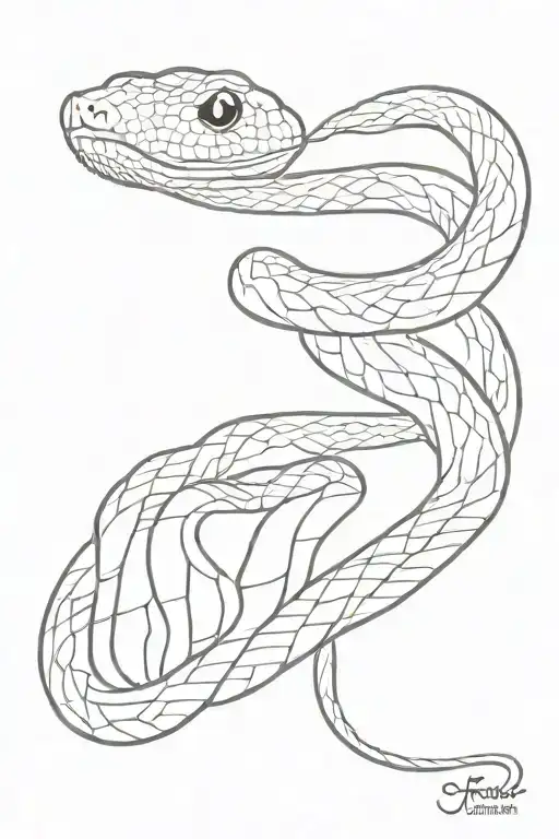 Snake On Hand To Wrist