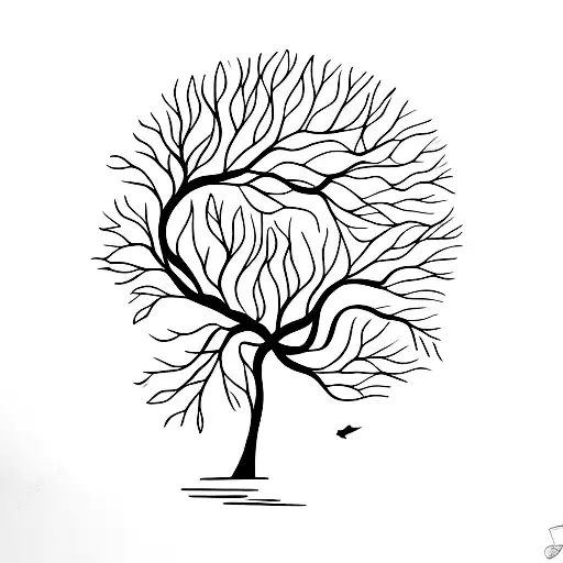 Tree Of Eden And A River