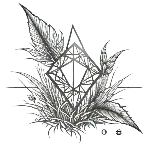 A Diamond On Top Of A Blade Of Grass