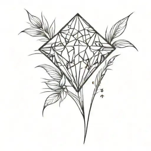 A Diamond On Top Of A Blade Of Grass