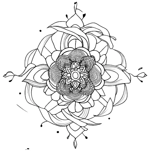 Scorpio Flower Mandala