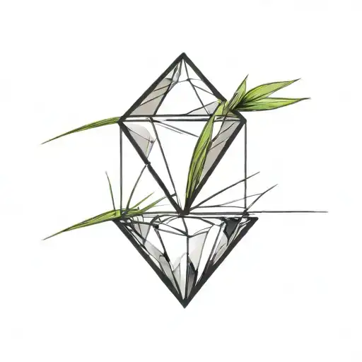 A Diamond Balancing On Top Of A Single Blade Of Grass
