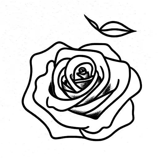 Rose With The Word Mom In The Stem