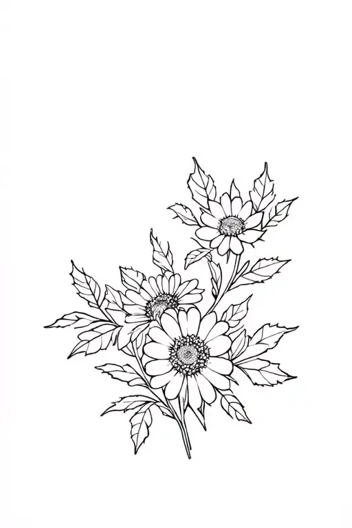 Rose Holly Aster Flower Bouquet