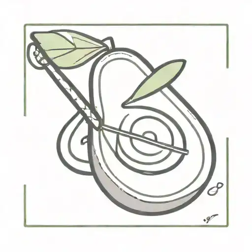 Avocado Playing Guitar