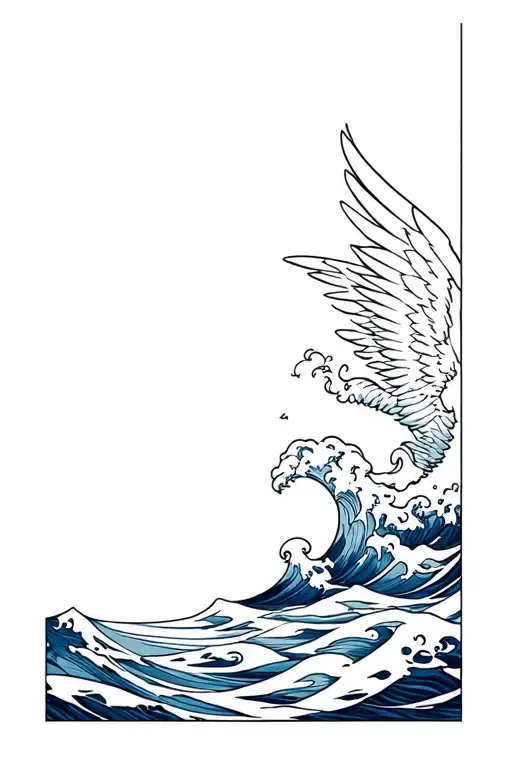 Angel Ocean Wave Crashing