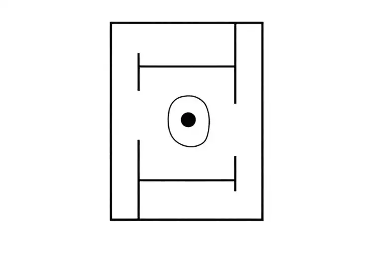 Black Rectangle Frame With Small Circle Shape