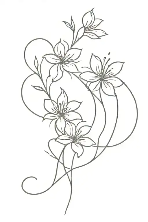 Birthday Flowers Intertwined