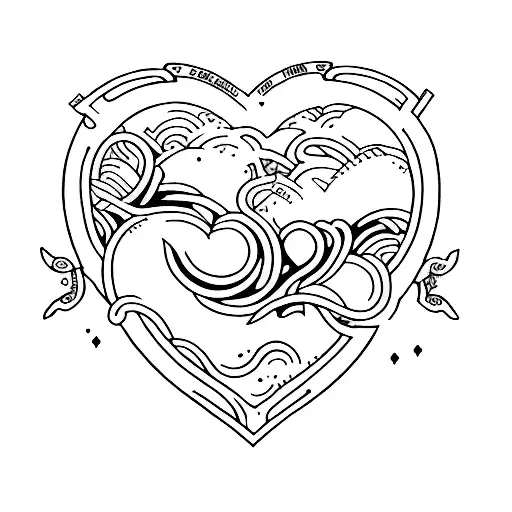 1979 Heart 1962 In Gothic Font