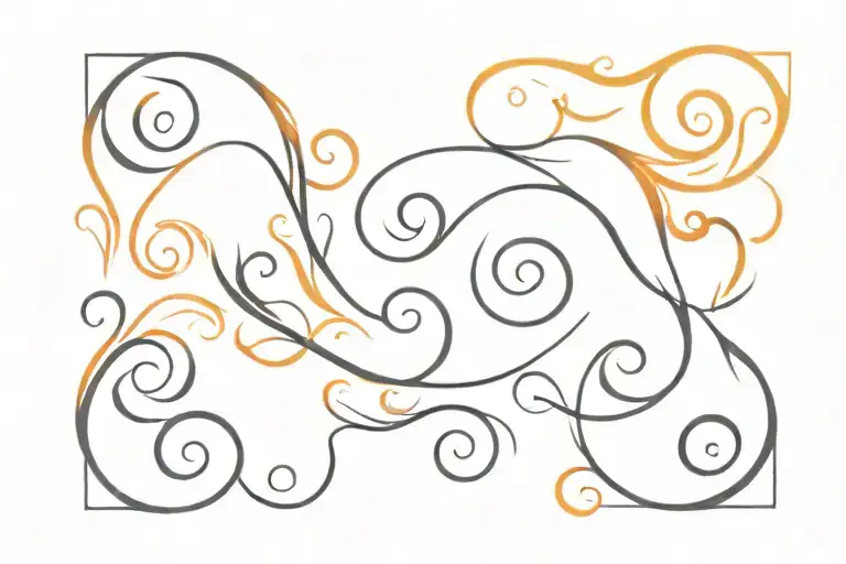 Swirls Like Fire Flames