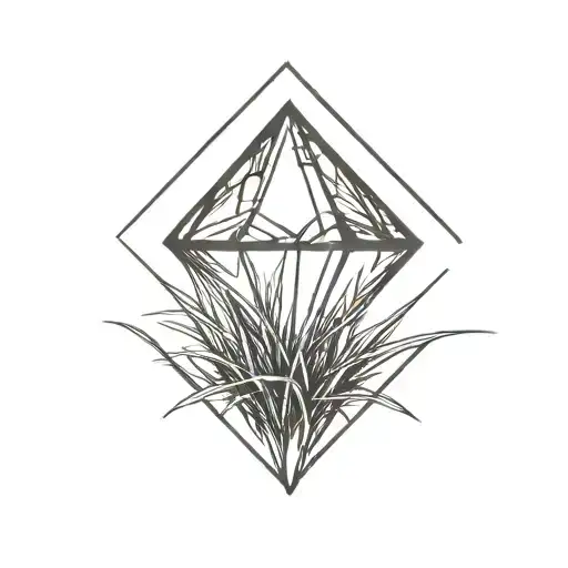 A Diamond Balancing On Top Of A Single Blade Of Grass