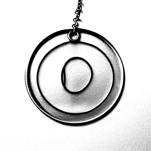 50 Yen Coin On Necklace