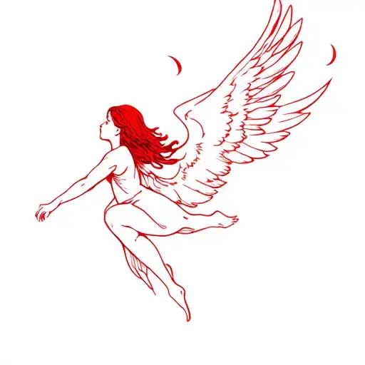 Red Angel Falling