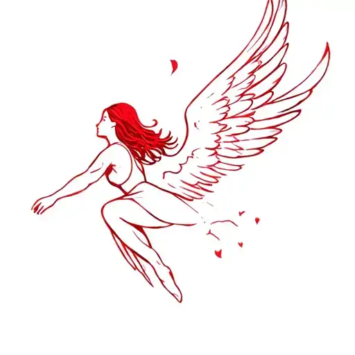 Red Angel Falling