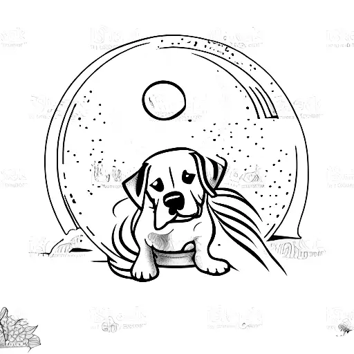 Dog And Moon