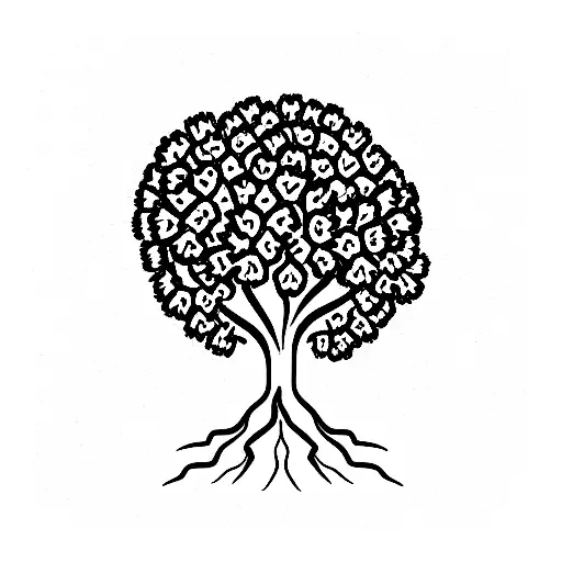 Tree Of Life With Carnations