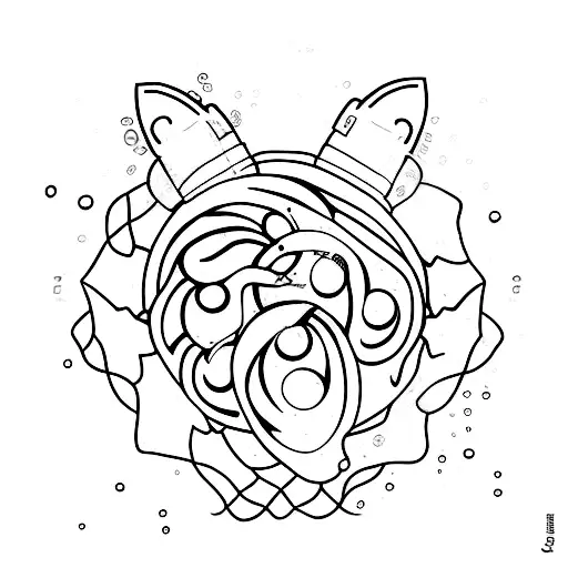 A Minimalist Tattoo Of A Water Bottle