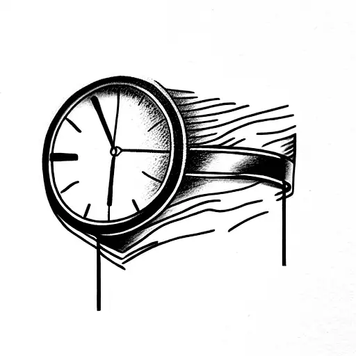 Half Is A Watch Other Half Is A Compas And They Are Both Broken In Opposite Corners