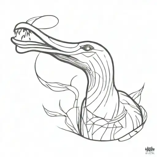 Goose Holding Different Melee Weapons In Mouth