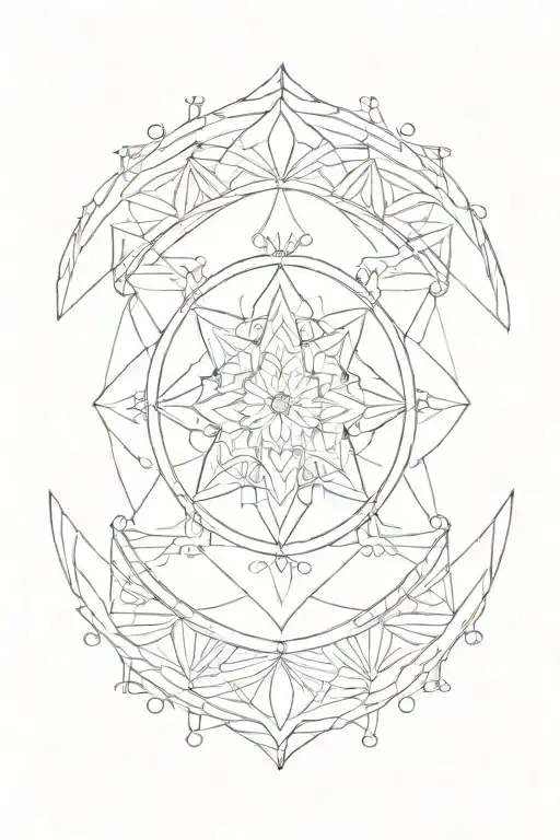 Mandala Circle With Space Themed