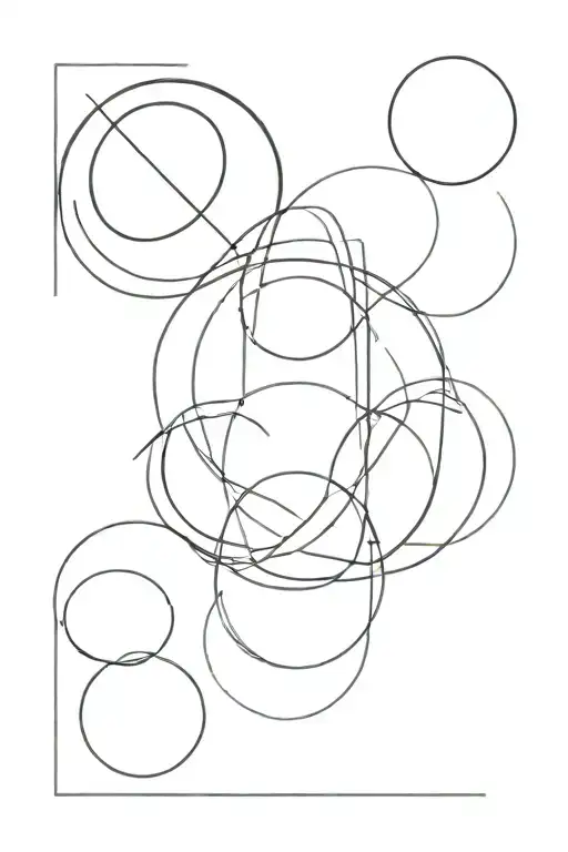 The Simplest Circle With Five Straight Lines