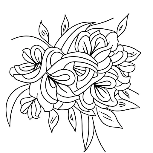 Lily Flower With Branches