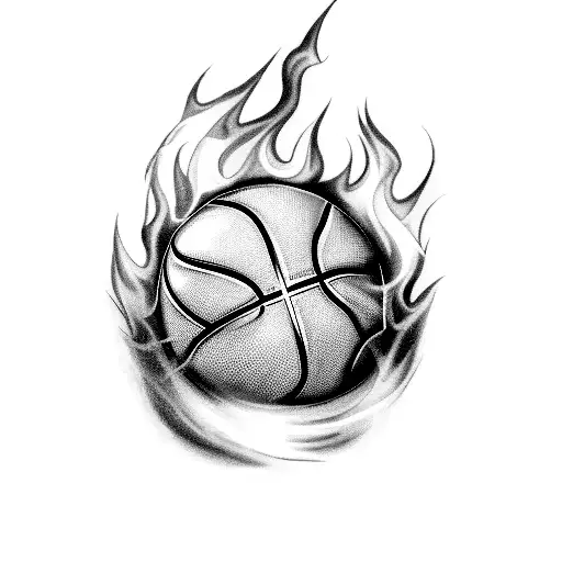Basketball With Fire