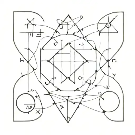 Mathematics Symbols On A Book