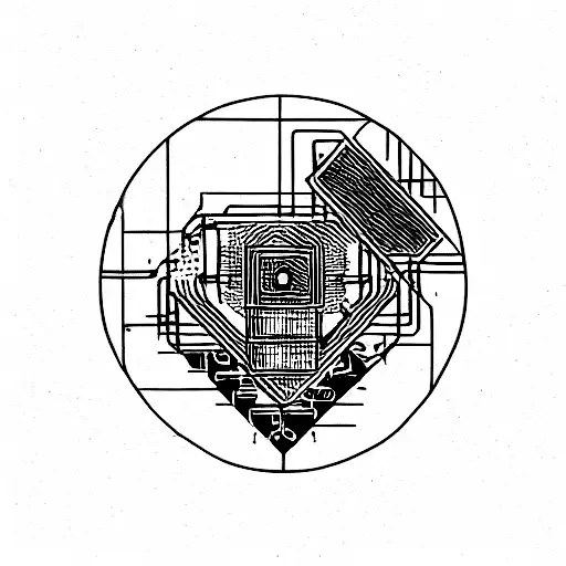 Cyberpunk Circuit Board