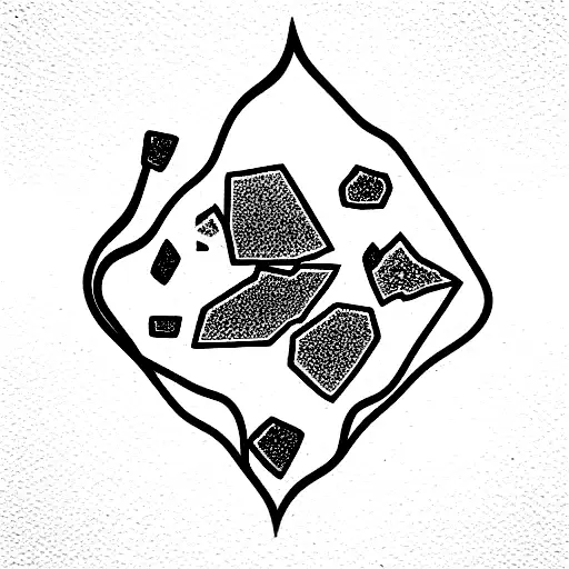 Scattered Broken Glass Pieces No Full Object