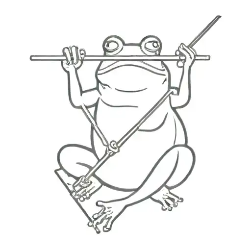 Frog Wizard With A Staff