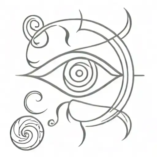 Karma Symbol And Eye