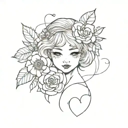 Baby Girl With Heart