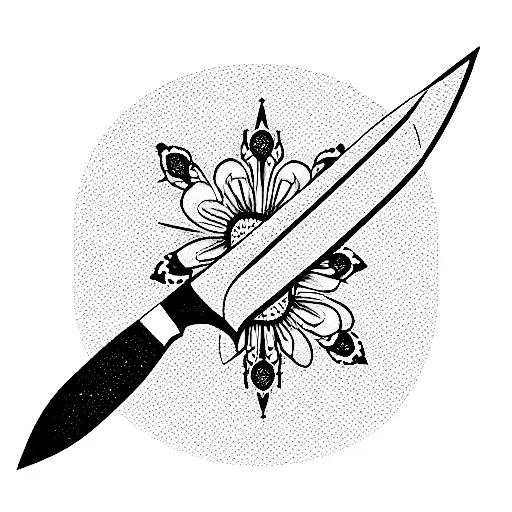 Pretty Knife With Crystals