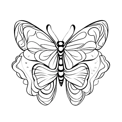 Butterfly Flover One Line