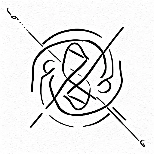 Infinity Symbol With Aquarius And Leo Symbols