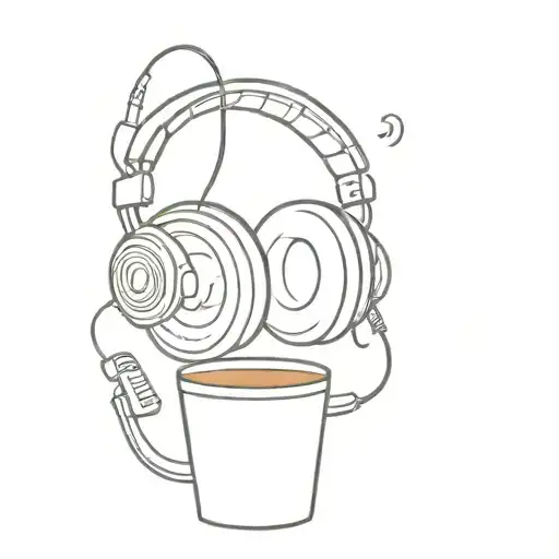 Coffee And Headphones Wrapped
