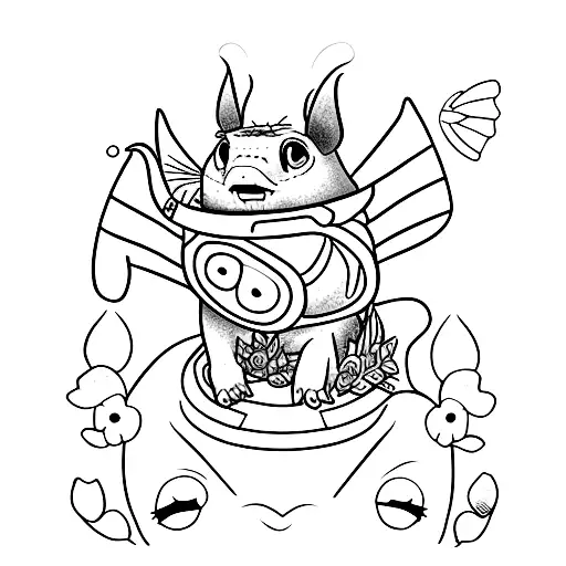 A Tattoo Of Lilo And Stitch Exploring The Beautiful Landscapes Of Greece