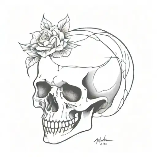 Memento Mori With A Little Line Work Around It