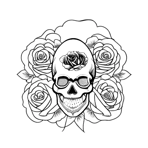 Skull And Roses