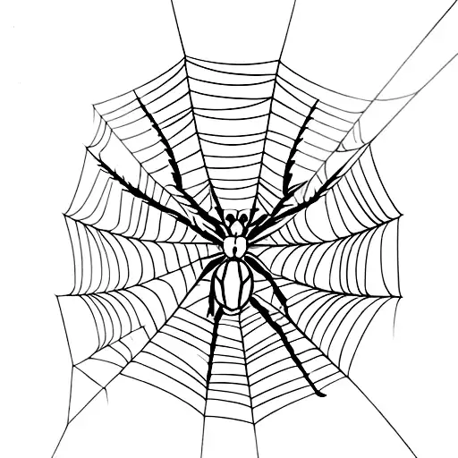 A Spider With Thin Legs And The Number 47