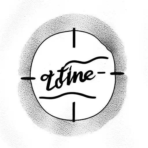 Line Tattoo With Text