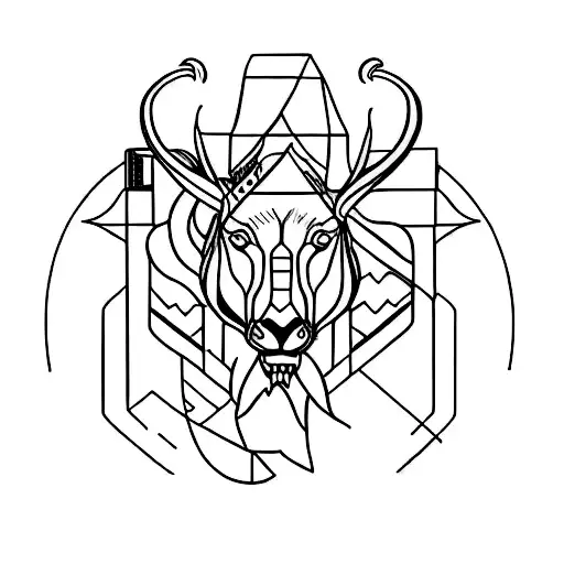 A Piercing Needle Transforming Into A Graceful Animal Figure