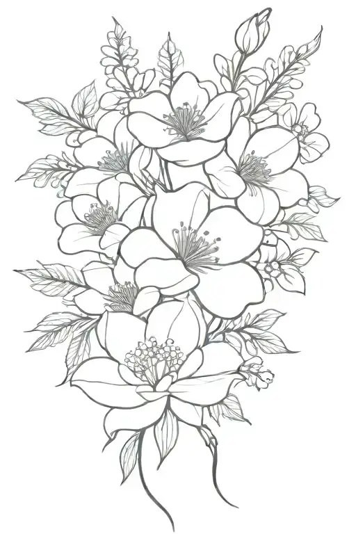 Birth Flower Bouquet